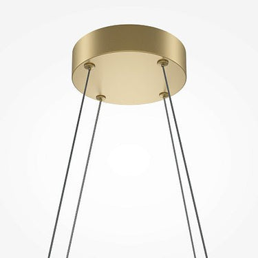 Pendelleuchte Schwarz & Satin - Nickel Finish Lineares Design & Integrierte LED – Halo | Maytoni - Esszett Luxury | Stilvolles Wohnen mit Charakter