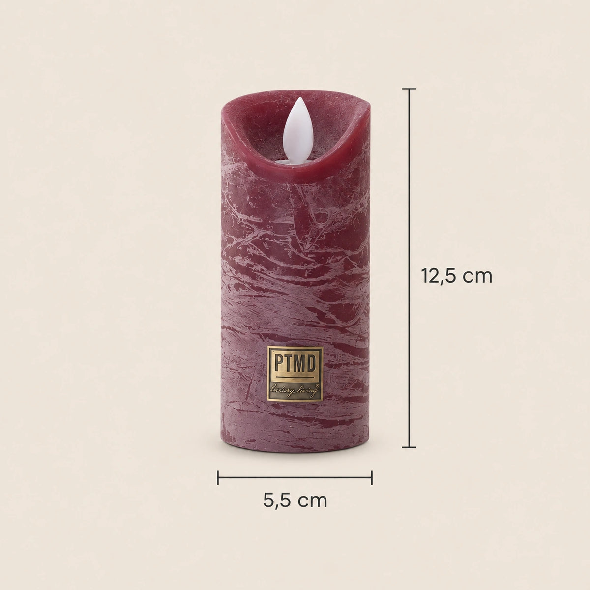 LED Candle with Moving Flame and Timer Function XS - Battery-Operated | PTMD