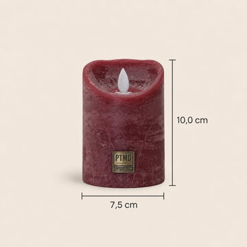 LED-Kerze S mit beweglicher Flamme und Timer-Funktion - batteriebetrieben | PTMD