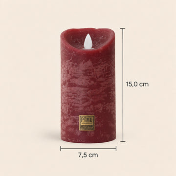 LED-Kerze M mit beweglicher Flamme und Timer-Funktion - batteriebetrieben | PTMD