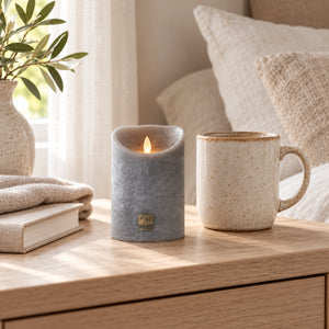 LED Candle S with Moving Flame and Timer Function - Battery-Operated | PTMD