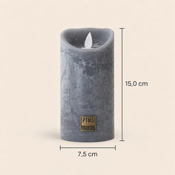 LED-Kerze M mit beweglicher Flamme und Timer-Funktion - batteriebetrieben | PTMD