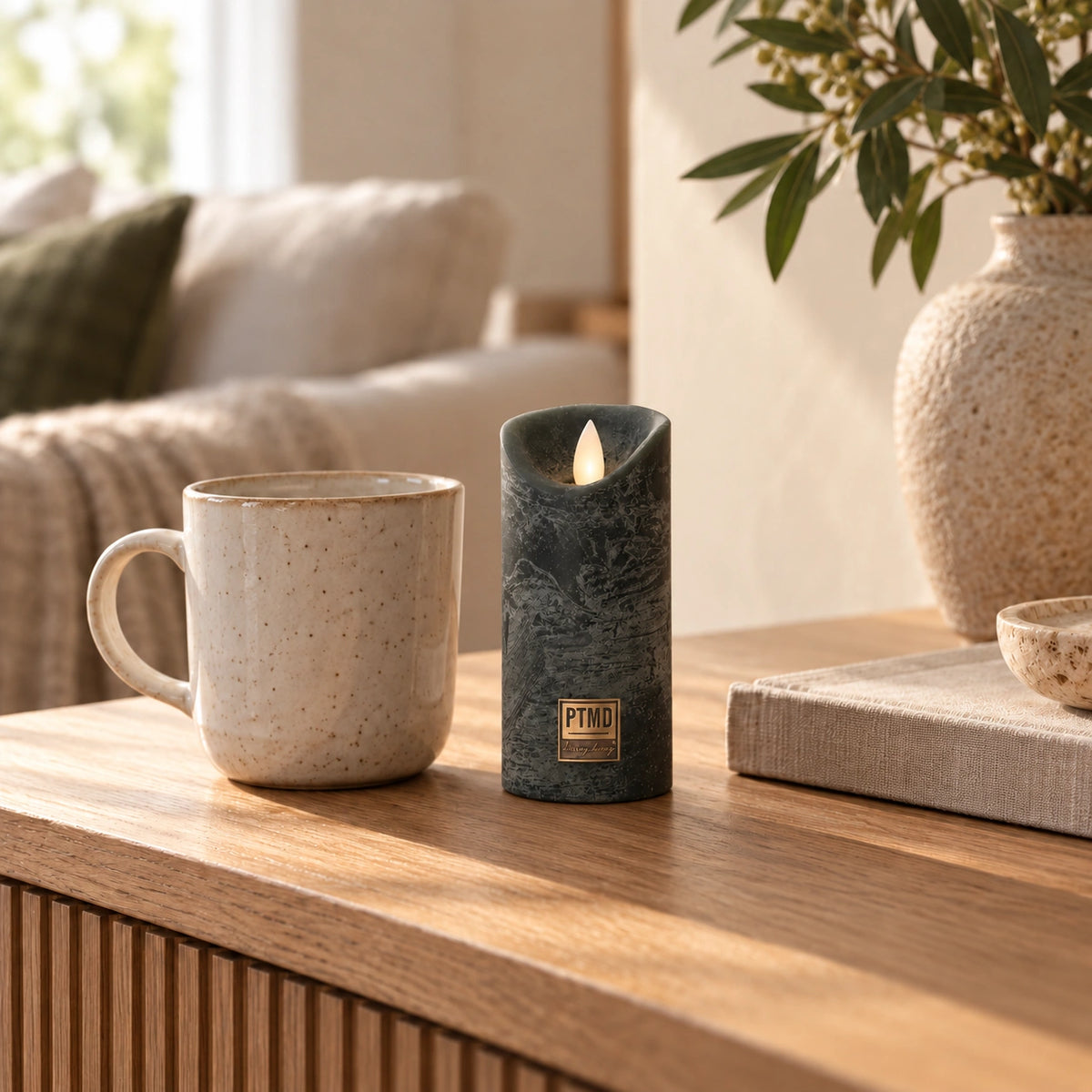 LED Candle with Moving Flame and Timer Function XS - Battery-Operated | PTMD