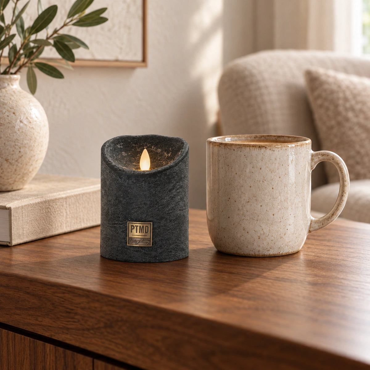 LED Candle S with Moving Flame and Timer Function - Battery-Operated | PTMD