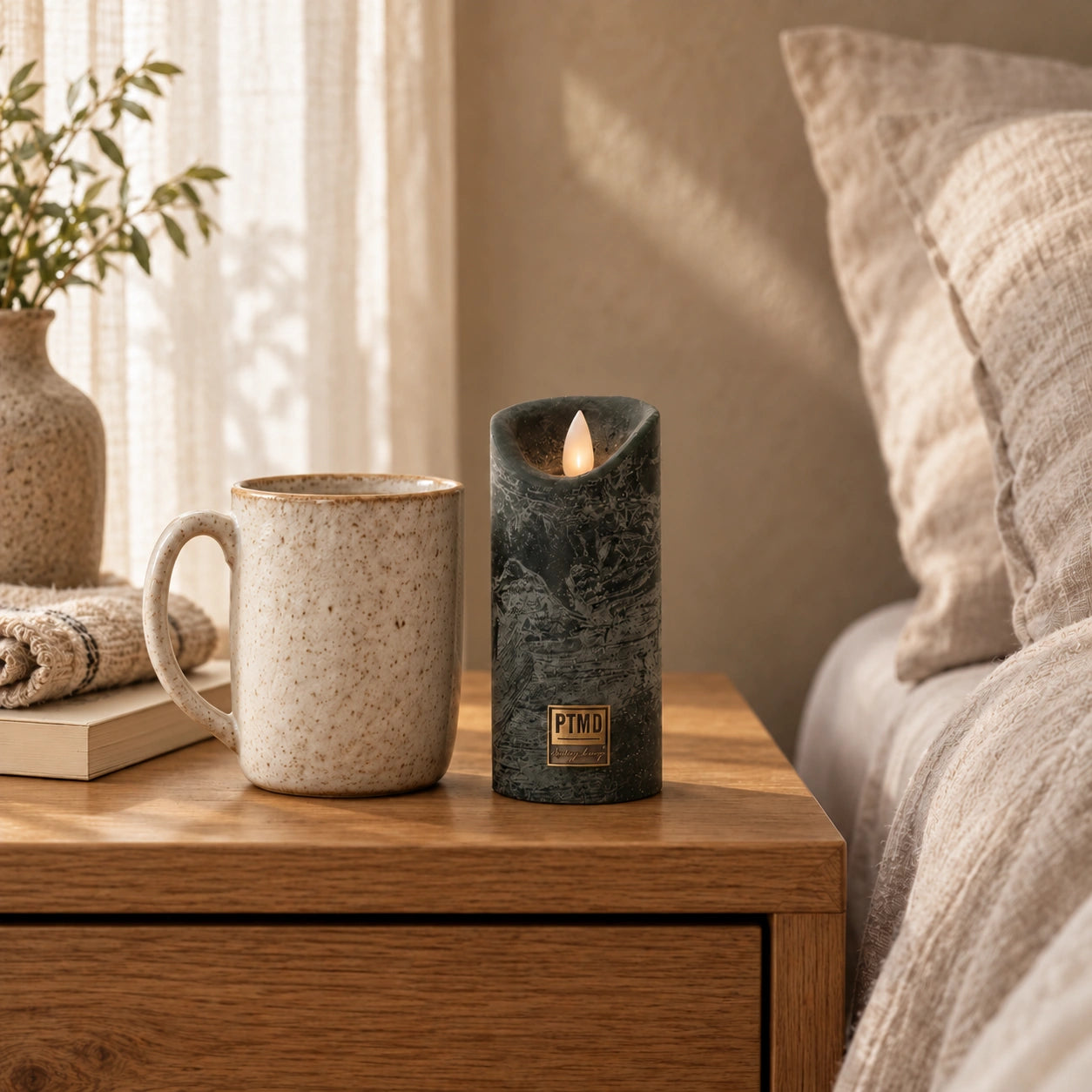 LED Candle with Moving Flame and Timer Function XS - Battery-Operated | PTMD