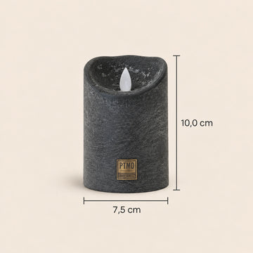 LED-Kerze S mit beweglicher Flamme und Timer-Funktion - batteriebetrieben | PTMD