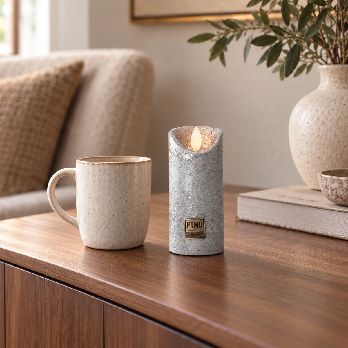 LED Candle with Moving Flame and Timer Function XS - Battery-Operated | PTMD