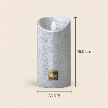 LED-Kerze M mit beweglicher Flamme und Timer-Funktion - batteriebetrieben | PTMD
