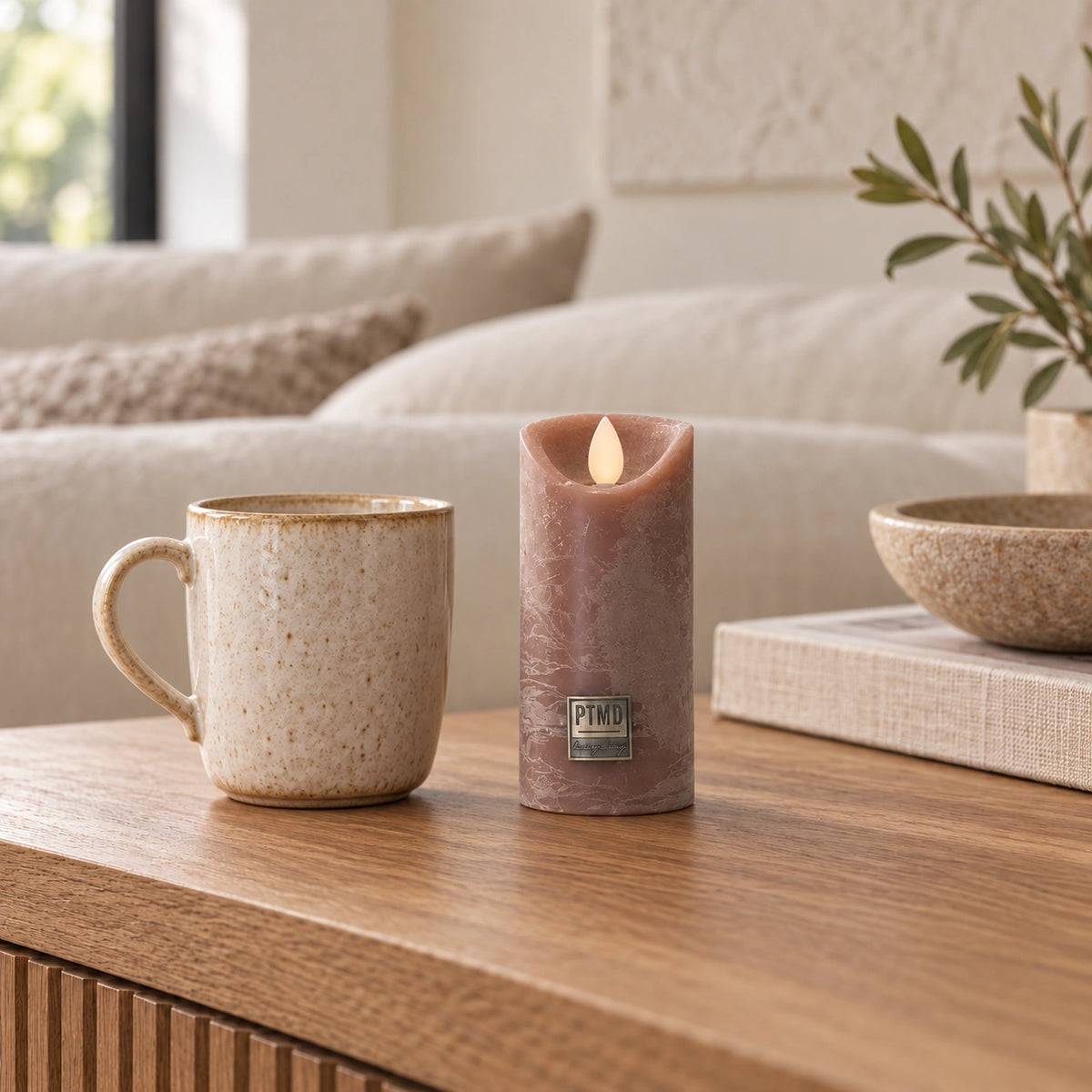 LED Candle with Moving Flame and Timer Function XS - Battery-Operated | PTMD