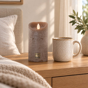 LED Candle M with Moving Flame and Timer Function - Battery Operated | PTMD