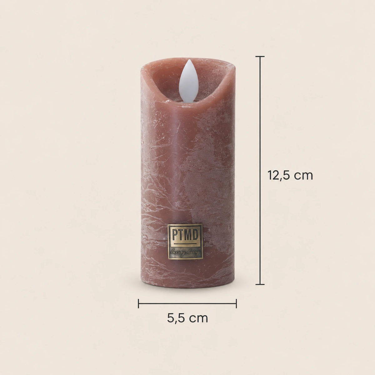 LED Candle with Moving Flame and Timer Function XS - Battery-Operated | PTMD