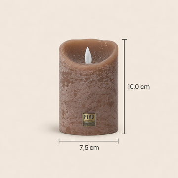 LED-Kerze S mit beweglicher Flamme und Timer-Funktion - batteriebetrieben | PTMD