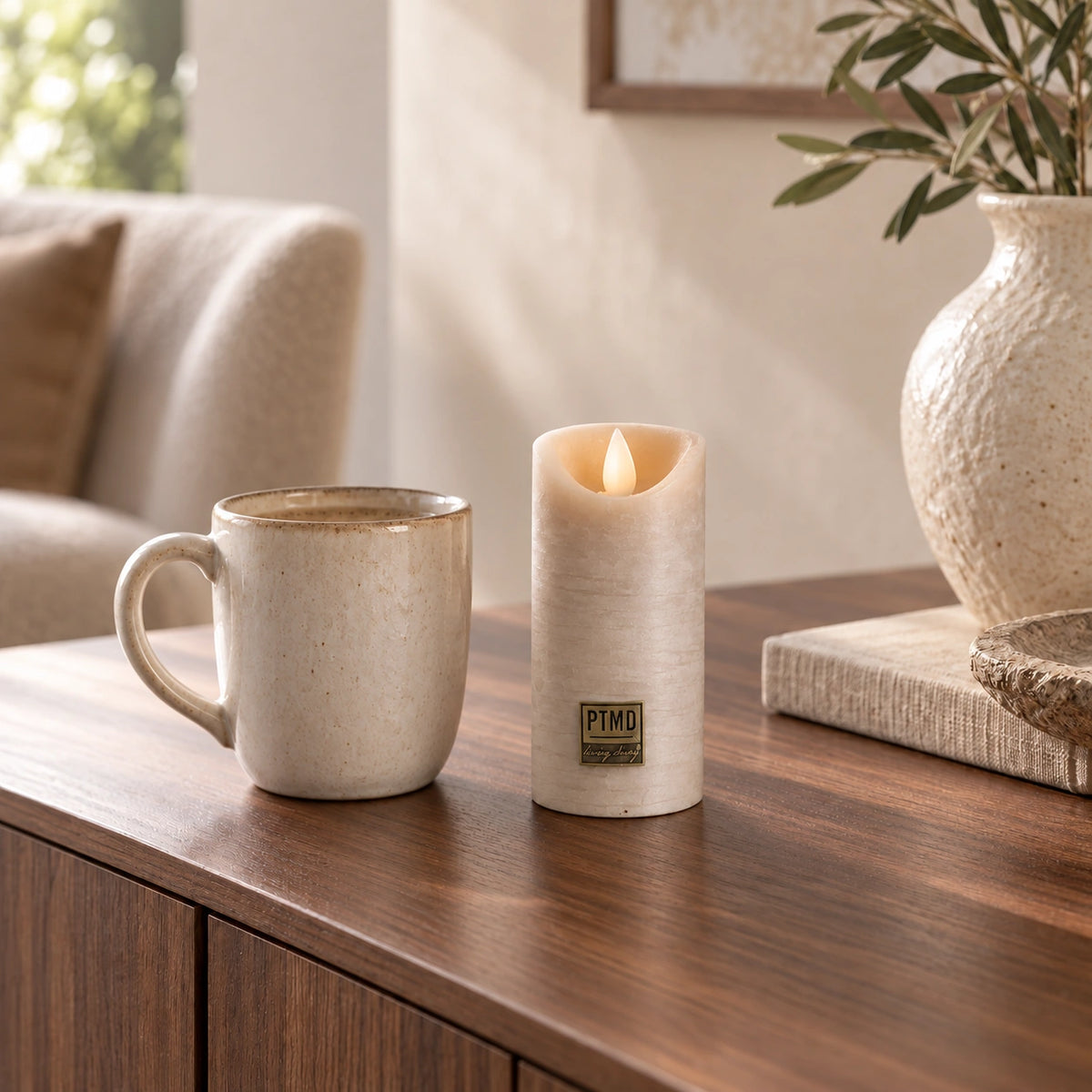 LED Candle with Moving Flame and Timer Function XS - Battery-Operated | PTMD