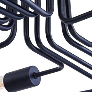 Deckenleuchte Schwarz Metall 12‑Licht - Design – Gilbert | Maytoni - Esszett Luxury | Stilvolles Wohnen mit Charakter