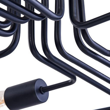 Deckenleuchte Schwarz Metall 12‑Licht - Design – Gilbert | Maytoni - Esszett Luxury | Stilvolles Wohnen mit Charakter