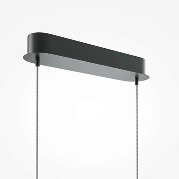 Pendelleuchte – Schwarze Optik, aus Metall, 306 cm hoch - Curve | Maytoni