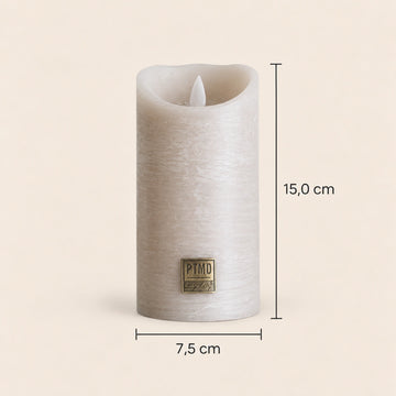 LED-Kerze M mit beweglicher Flamme und Timer-Funktion - batteriebetrieben | PTMD