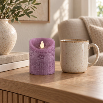 LED-Kerze S mit beweglicher Flamme und Timer-Funktion - batteriebetrieben | PTMD