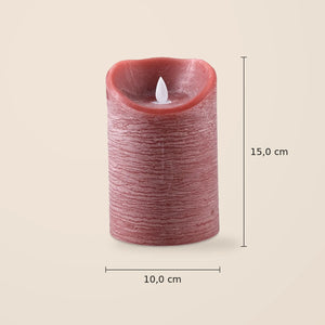 LED Candle L with moving flame and timer function - battery operated | PTMD