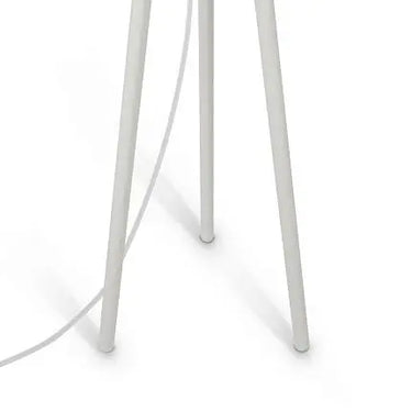 Floor lamp with metal frame, fabric shade & tripod stand – Calvin | Maytoni