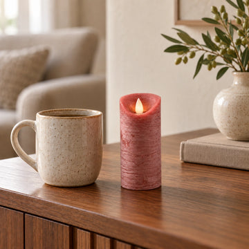 LED-Kerze XS mit beweglicher Flamme und Timer-Funktion - batteriebetrieben | PTMD
