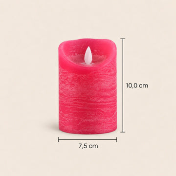 LED-Kerze S mit beweglicher Flamme und Timer-Funktion - batteriebetrieben | PTMD