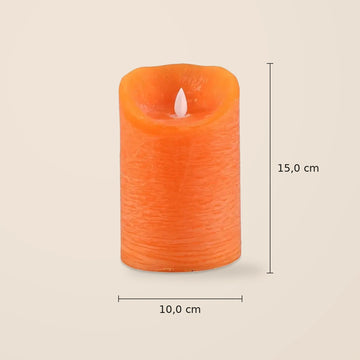 LED-Kerze – L Größe, Bewegliche Flamme, Timer-Funktion - batteriebetrieben | PTMD