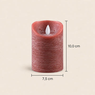 LED-Kerze S mit beweglicher Flamme und Timer-Funktion - batteriebetrieben | PTMD