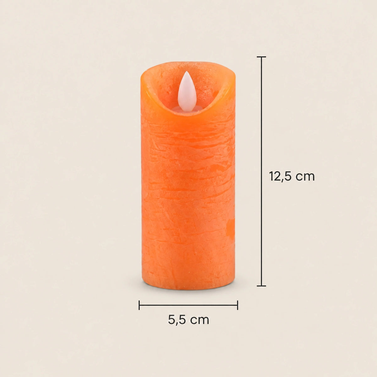 LED Candle with Moving Flame and Timer Function XS - Battery-Operated | PTMD