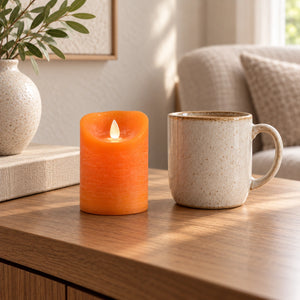 LED Candle S with Moving Flame and Timer Function - Battery-Operated | PTMD