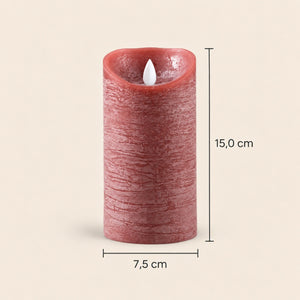 LED Candle M with Moving Flame and Timer Function - Battery Operated | PTMD