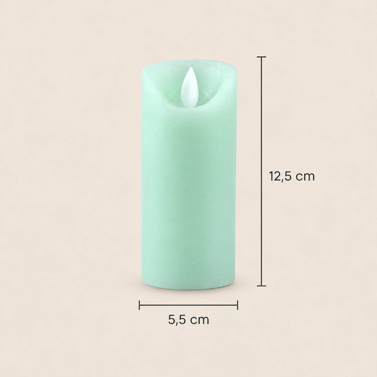 LED Candle with Moving Flame and Timer Function XS - Battery-Operated | PTMD