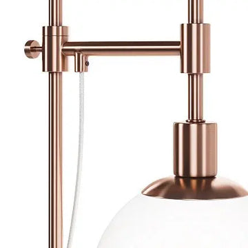 Table Lamp Satin Glass Diffuser Brass Metal Frame & Modern Design – Erich | Maytoni