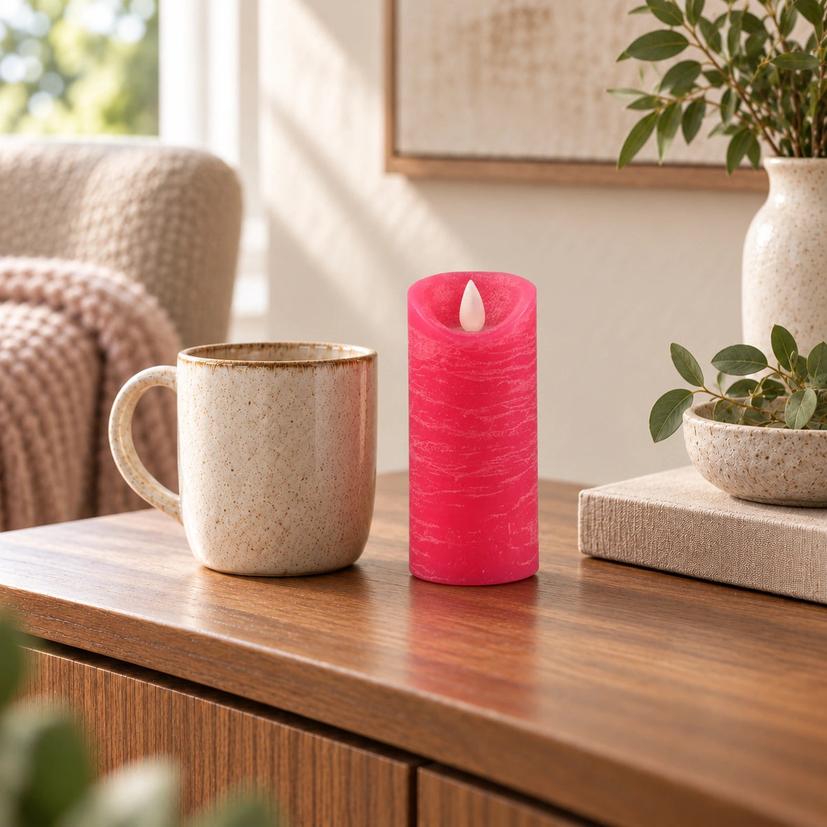 LED Candle with Moving Flame and Timer Function XS - Battery-Operated | PTMD