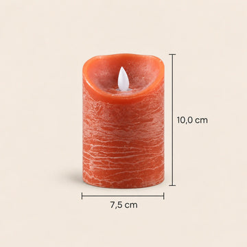LED-Kerze S mit beweglicher Flamme und Timer-Funktion - batteriebetrieben | PTMD