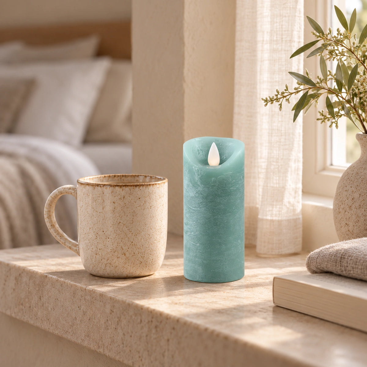 LED Candle with Moving Flame and Timer Function XS - Battery-Operated | PTMD