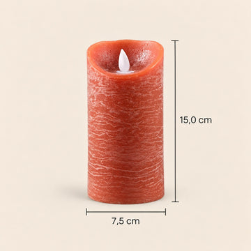 LED-Kerze M mit beweglicher Flamme und Timer-Funktion - batteriebetrieben | PTMD