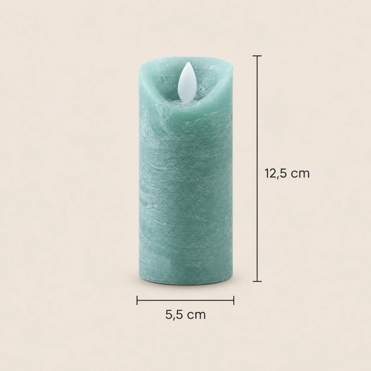 LED Candle with Moving Flame and Timer Function XS - Battery-Operated | PTMD