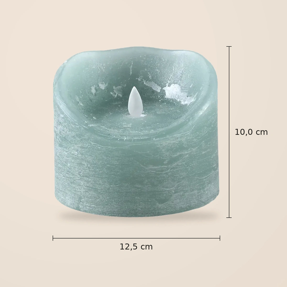 LED-Kerze – XL Größe, Bewegliche Flamme, Timer-Funktion - batteriebetrieben | PTMD