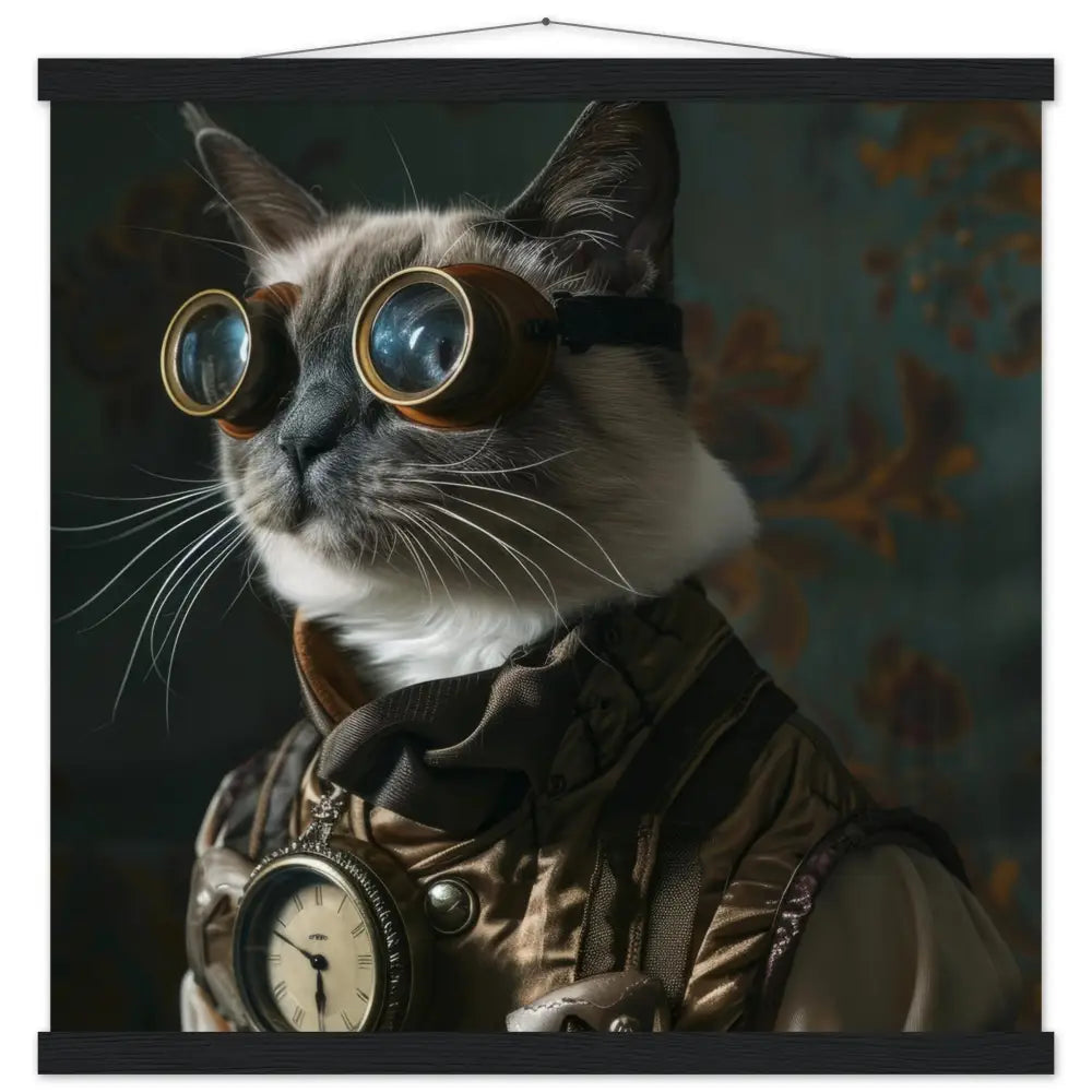 School poster - Tonkinese Steampunk Illustration magnetic pine strips matte heavy paper | St Tropez Art