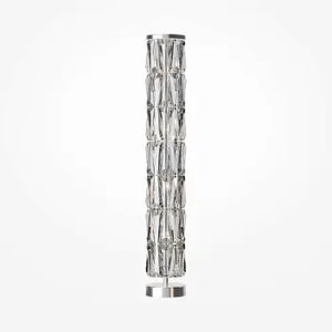 Floor Lamp Metal Frame, Crystal Shades & Chrome Finish – Puntes | Maytoni