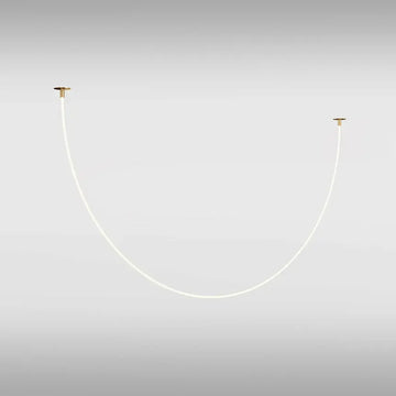 Pendelleuchte – Gold Finish, 40W Leistung, Warmweiß, 400 cm Länge - Tau | Maytoni