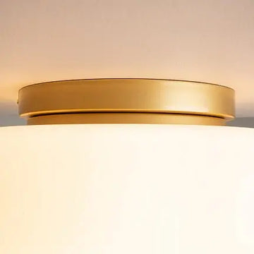 Ceiling Light Golden Finish & Decorative Glass Shade - Glassy | Maytoni