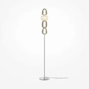 Floor Lamp Metal Frame Chrome-Finish & Integrated LED (32W) - Pattern | Maytoni