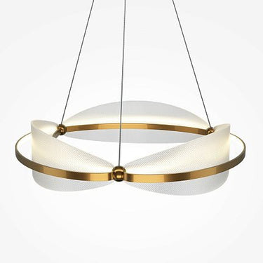 Pendelleuchte Aluminiumrahmen Messing - Finish Strukturierter Acryl - Diffusor LED 45 W – Breeze | Maytoni - Esszett Luxury | Stilvolles Wohnen mit Charakter