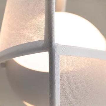 Pendelleuchte – Weißes Metall, Stoffschirm, 14 W LED, Ø45 cm - Reflex | Maytoni