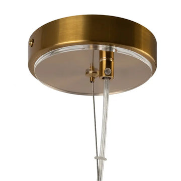 Pendant lamp with brass finish and fluted glass shades in an elegant design – Arco | Maytoni