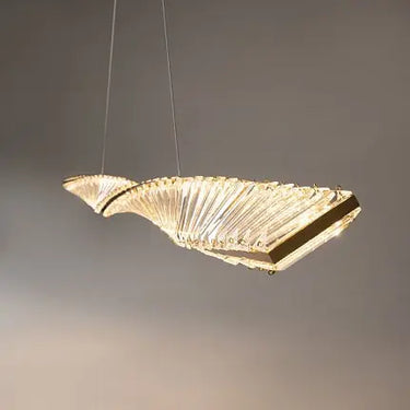 Pendant Lamp Brass Finish with Asymmetrical Crystal Decoration – Krone P097PL-L36BS3K | Maytoni