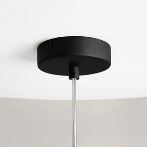 Pendant lamp with smoke-colored mirrored double shades, black metal base and dimmable LED – Duality | Maytoni