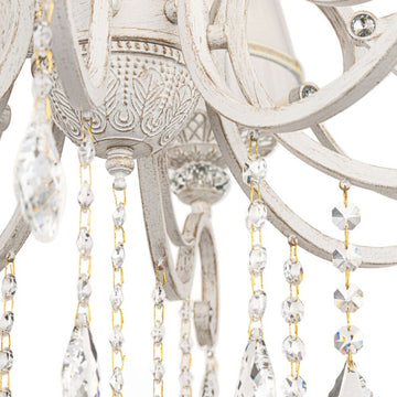 Chandelier with Metal, Organza Crystal Pendants & 8 E14 Sockets – Grace | Maytoni